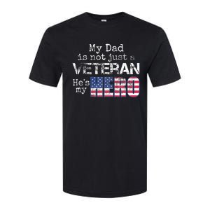 Military Family Veteran Support My Dad Us Veteran My Hero Softstyle CVC T-Shirt