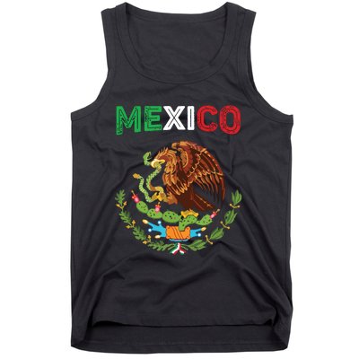 Mexico Flag Vintage Mexican Flag Tank Top