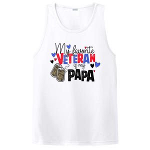 My Favorite Veteran Is My Papa Military Veterans Day PosiCharge Competitor Tank