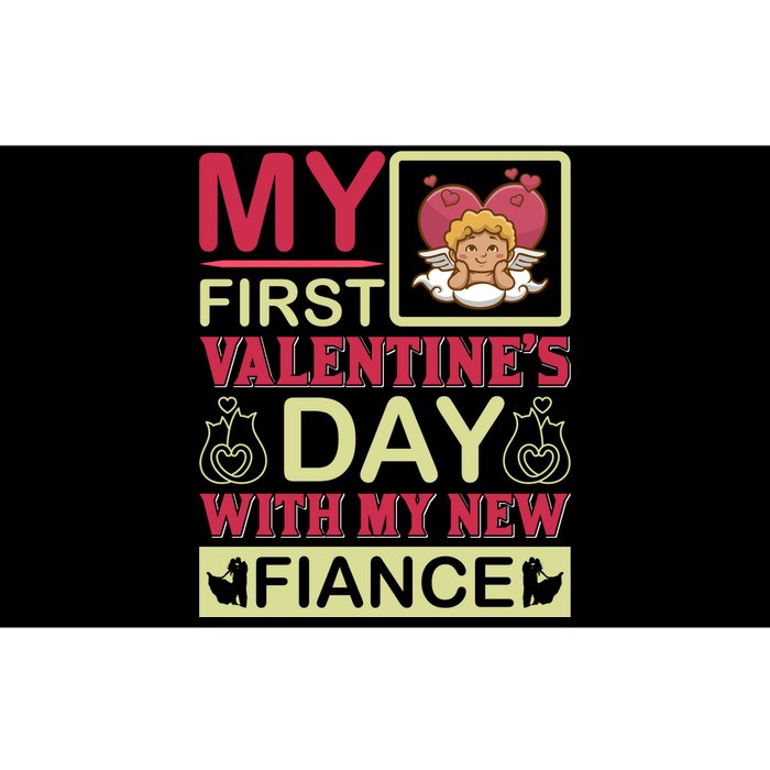 My First Valentine's Day With My New Fiance Bumper Sticker