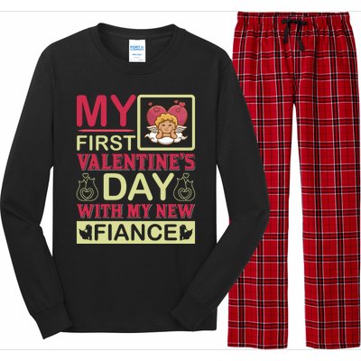 My First Valentine's Day With My New Fiance Long Sleeve Pajama Set