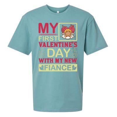 My First Valentine's Day With My New Fiance Sueded Cloud Jersey T-Shirt