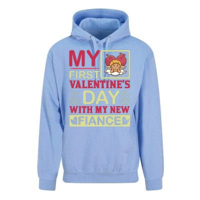 My First Valentine's Day With My New Fiance Unisex Surf Hoodie