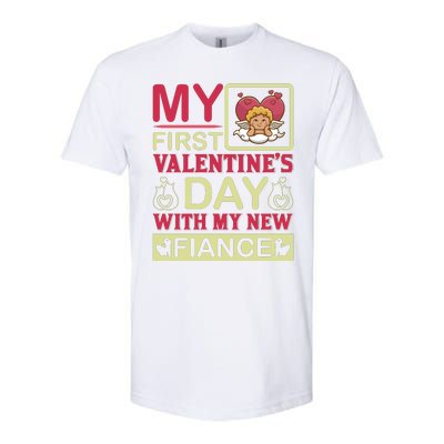 My First Valentine's Day With My New Fiance Softstyle CVC T-Shirt