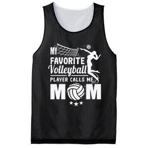 My Favorite Volleyball Player Calls Me Mom Mother's Day Mesh Reversible Basketball Jersey Tank