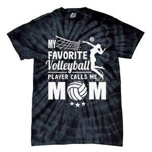 My Favorite Volleyball Player Calls Me Mom Mother's Day Tie-Dye T-Shirt