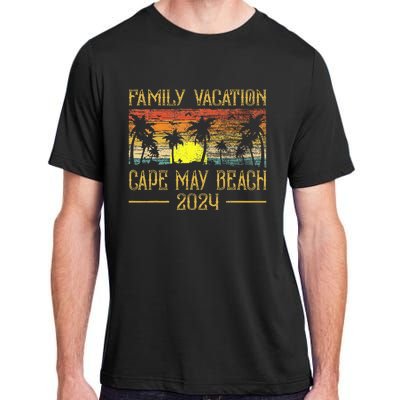 Matching Family Vacation 2024 New Jersey Cape May Beach Adult ChromaSoft Performance T-Shirt