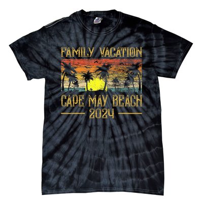 Matching Family Vacation 2024 New Jersey Cape May Beach Tie-Dye T-Shirt