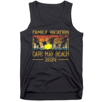 Matching Family Vacation 2024 New Jersey Cape May Beach Tank Top