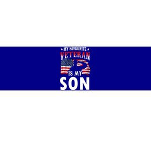 My Favorite Veteran Is My Son Veterans Family Veteran's Day Gift Bumper Sticker