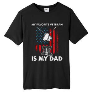 My Favorite Veteran Is My Dad Father Veterans Day Tall Fusion ChromaSoft Performance T-Shirt