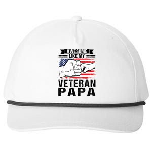 My Favorite Veteran Papa Gave Me This Grandfather Gift Snapback Five-Panel Rope Hat