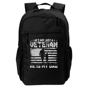 Military Family Veteran Support My Dad Us Veteran Patriotic Daily Commute Backpack