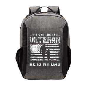 Military Family Veteran Support My Dad Us Veteran Patriotic Vector Backpack