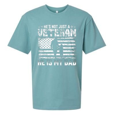 Military Family Veteran Support My Dad Us Veteran Patriotic Sueded Cloud Jersey T-Shirt