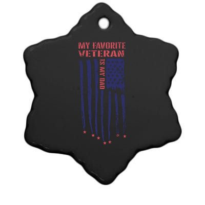 My Favorite Veteran Veterans Day T Ceramic Star Ornament