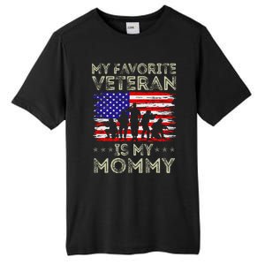 My Favorite Veteran Is My Mommy American Flag Veterans Day Tall Fusion ChromaSoft Performance T-Shirt