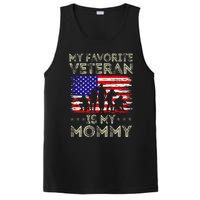 My Favorite Veteran Is My Mommy American Flag Veterans Day PosiCharge Competitor Tank