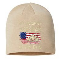 My Favorite Veteran Is My Dad Father Proud Fathers Day Sustainable Beanie