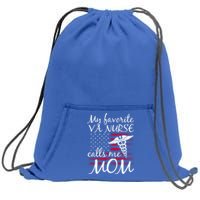 My Favorite Va Nurse Calls Me Mom Va Nurse Mom Gift Sweatshirt Cinch Pack Bag