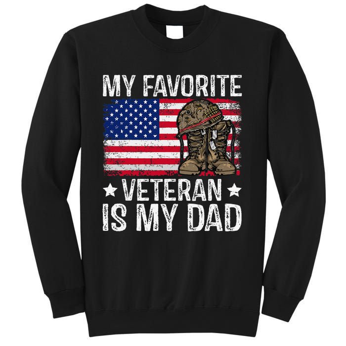 My Favorite Veteran Is My Dad Army Military Veterans Day Gift Sweatshirt