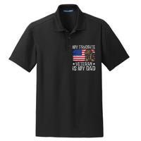 My Favorite Veteran Is My Dad Army Military Veterans Day Gift Dry Zone Grid Polo