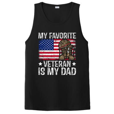 My Favorite Veteran Is My Dad Army Military Veterans Day Gift PosiCharge Competitor Tank