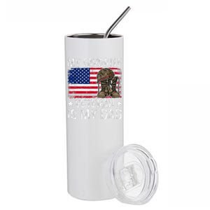 My Favorite Veteran Is My Dad Army Military Veterans Day Gift Stainless Steel Tumbler