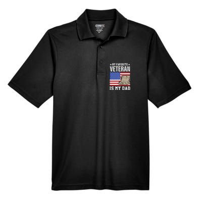 My Favorite Veteran Is My Dad Men's Origin Performance Pique Polo