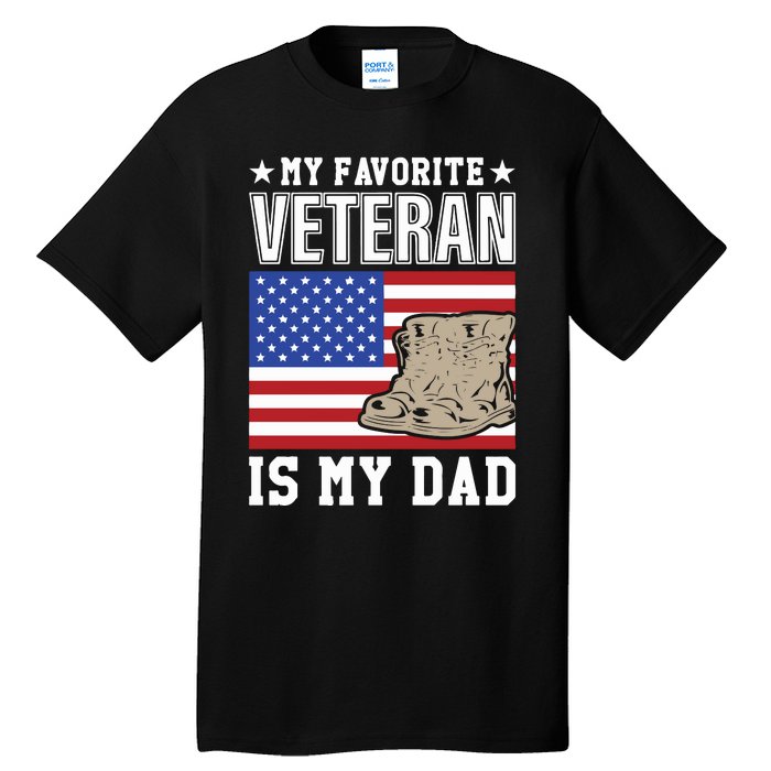 My Favorite Veteran Is My Dad Tall T-Shirt