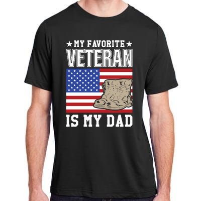 My Favorite Veteran Is My Dad Adult ChromaSoft Performance T-Shirt