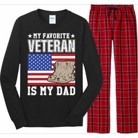 My Favorite Veteran Is My Dad Long Sleeve Pajama Set