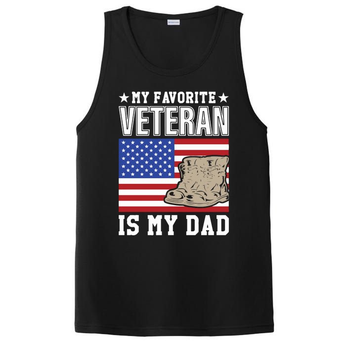 My Favorite Veteran Is My Dad PosiCharge Competitor Tank