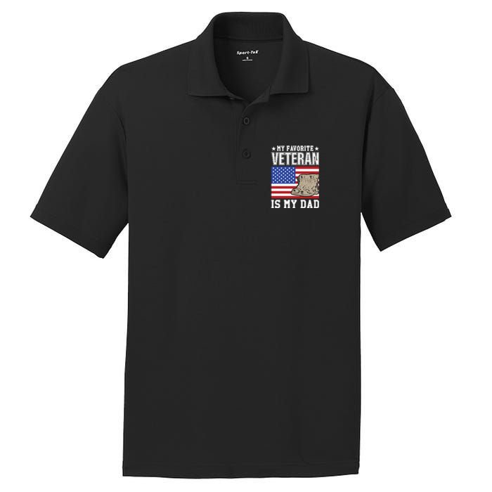 My Favorite Veteran Is My Dad PosiCharge RacerMesh Polo