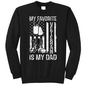 My Favorite Veteran Is My Dad Army Military Veterans Day Sweatshirt