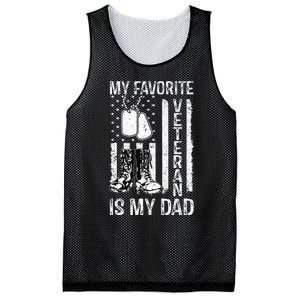 My Favorite Veteran Is My Dad Army Military Veterans Day Mesh Reversible Basketball Jersey Tank