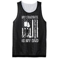 My Favorite Veteran Is My Dad Army Military Veterans Day Mesh Reversible Basketball Jersey Tank