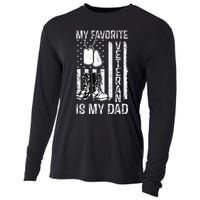 My Favorite Veteran Is My Dad Army Military Veterans Day Cooling Performance Long Sleeve Crew