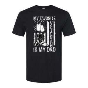 My Favorite Veteran Is My Dad Army Military Veterans Day Softstyle CVC T-Shirt