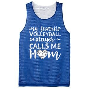 My Favorite Volleyball Player Calls Me Mom Gift Mesh Reversible Basketball Jersey Tank