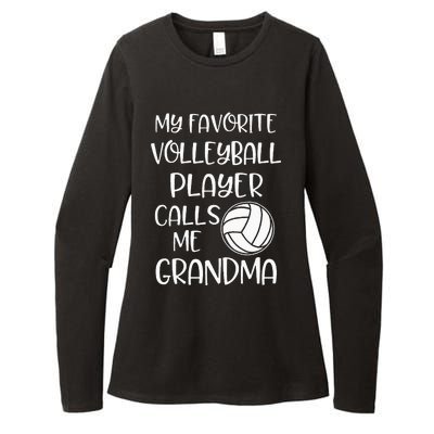 My Favorite Volleyball Player Calls Me Grandma Womens CVC Long Sleeve Shirt