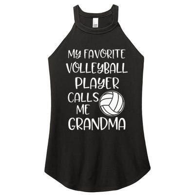 My Favorite Volleyball Player Calls Me Grandma Women's Perfect Tri Rocker Tank