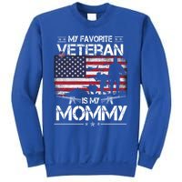 My Favorite Veteran Is My Mommy Gift Flag Mother Veterans Day Gift Sweatshirt