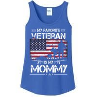 My Favorite Veteran Is My Mommy Gift Flag Mother Veterans Day Gift Ladies Essential Tank