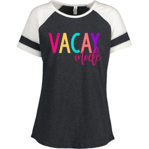 Matching Family Vacation Shirts | Vacay Mode Summer Shirt Enza Ladies Jersey Colorblock Tee