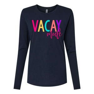 Matching Family Vacation Shirts | Vacay Mode Summer Shirt Womens Cotton Relaxed Long Sleeve T-Shirt