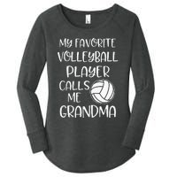 My Favorite Volleyball Player Calls Me Grandma Women's Perfect Tri Tunic Long Sleeve Shirt