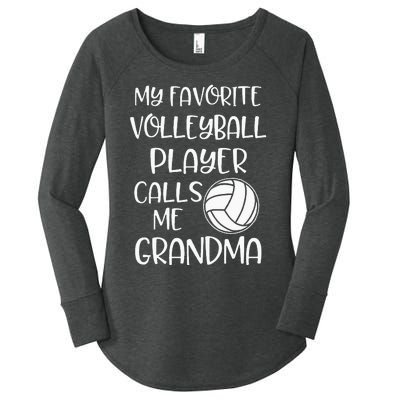 My Favorite Volleyball Player Calls Me Grandma Women's Perfect Tri Tunic Long Sleeve Shirt