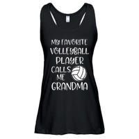 My Favorite Volleyball Player Calls Me Grandma Ladies Essential Flowy Tank