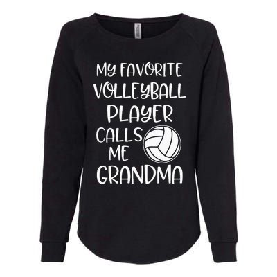 My Favorite Volleyball Player Calls Me Grandma Womens California Wash Sweatshirt